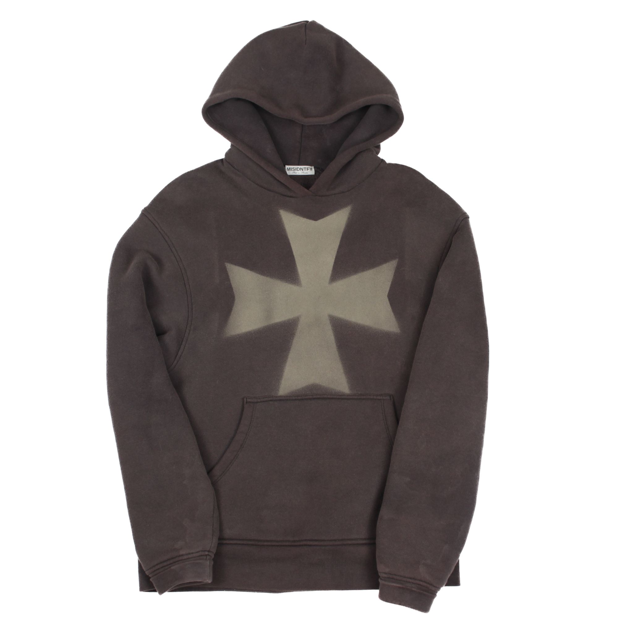 CROSS PATTÉE HOODIE - DECAYED BLACK